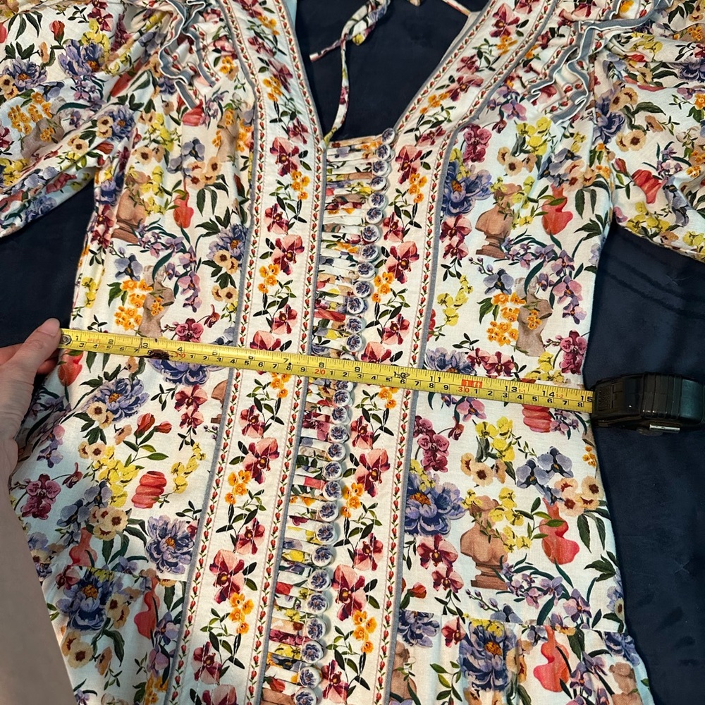 Farm Rio Off-white Greek Garden mini dress - Picture 5 of 8